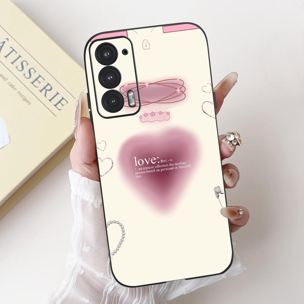 Для телефона Edge 20 20Pro 20Lite Чехол Для Motorola Edge 20 Pro Чехол Силиконовый Роскошный Модный Любовь Милый Кот Девушка Забавный Крутой Расписной