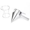 600ML Oil Bucket With Holder Stainless Steel Funnel Dispenser Cupcake Pancake Batter Octopus Ball Kitchen Baking Tools Hot Sell