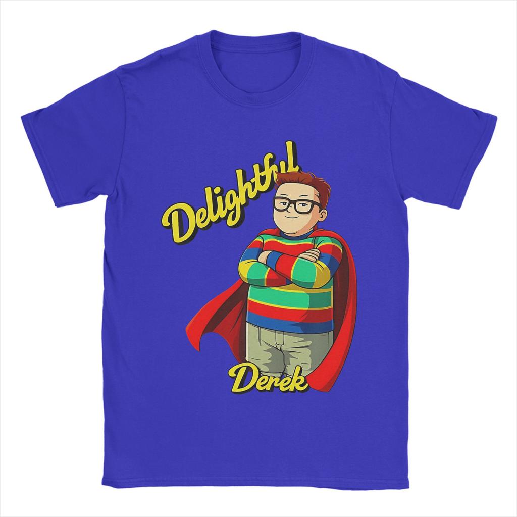 Unisex Women Delightful Derek Movie T Shirt Cotton Clothing Funny Short Sleeve Crew Neck Tees 6XL TShirt