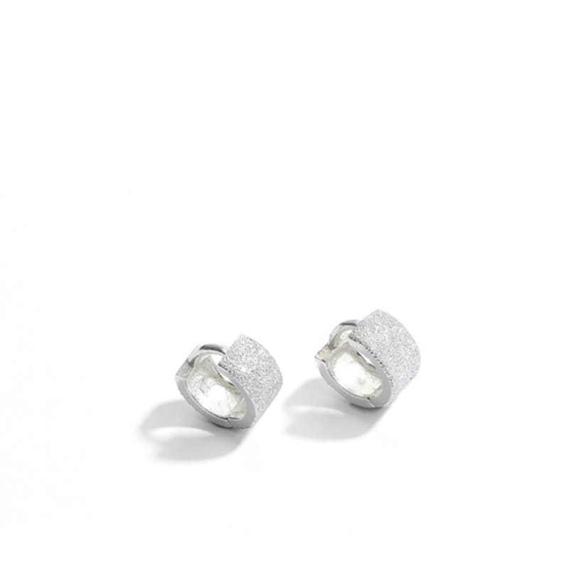 OURPIERRE GRANITO MINI EARRING SILVER