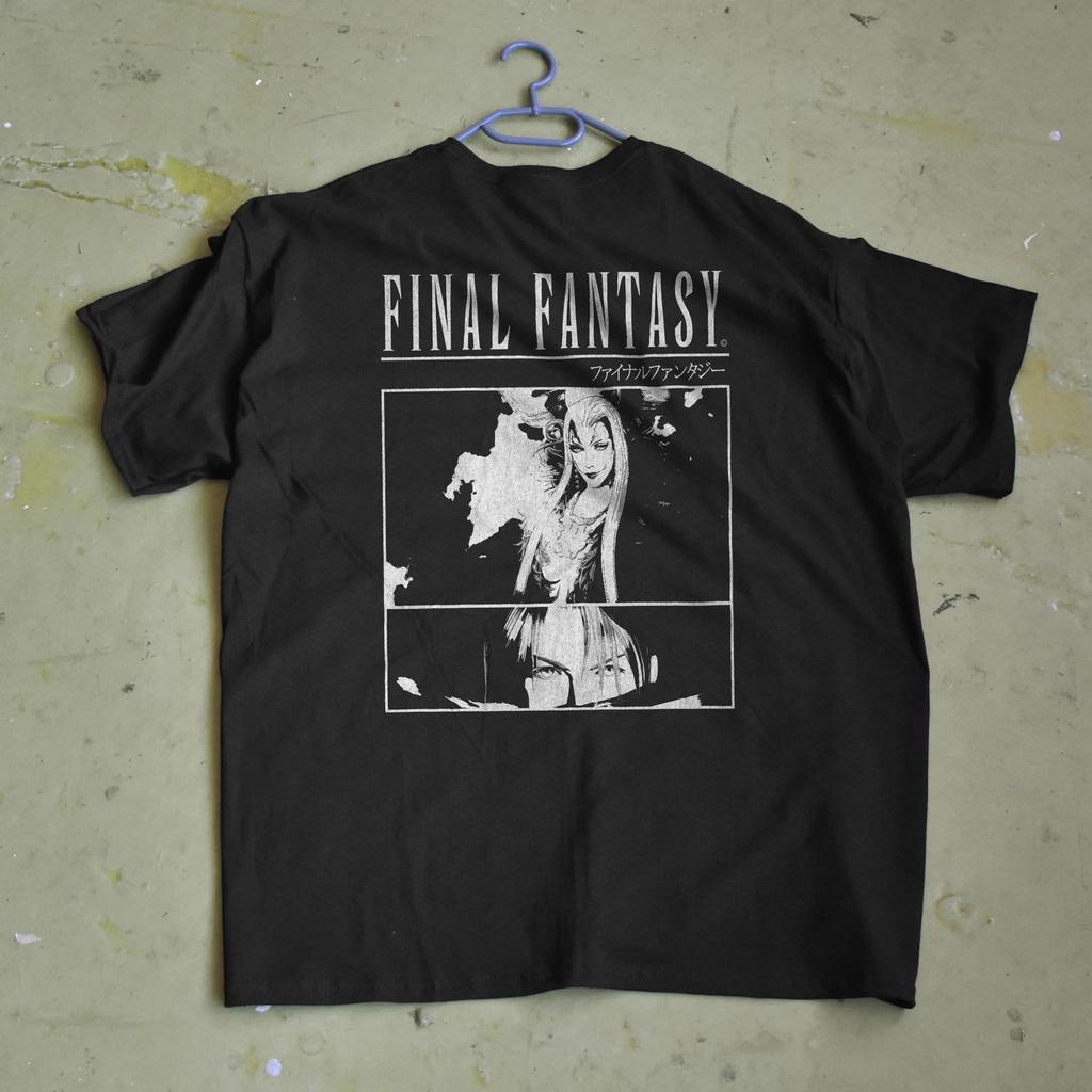 Футболка Final Fantasy VII - Топ с графикой в стиле манги 90-х, Подарок в эстетике Сефирота