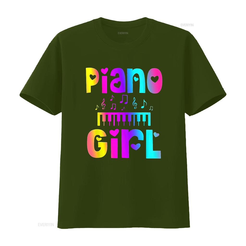 Cute Tie Dye Piano Girl Pianist Music Notes Musica Unique Unisex S T Shirt Summer Top With Standout Design Vintage Washed