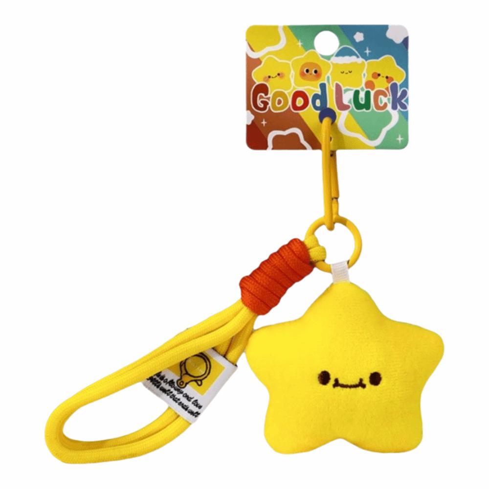 Stuffed Doll Star Plush Key Chain Cute Doll Couple Keychain Stars Keychains Christmas Gift
