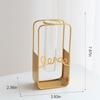 Nordic Vase Hydroponic Gold Home Decorations Modern Glass Drying Flower Pot Ornament Small Vases Room Decor Interior Accessories