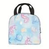 Thermal Bag Featuring Ocean-Themed Designs, Suitable for Insulation Purposes. It Is Not Intended for Direct Food Contact