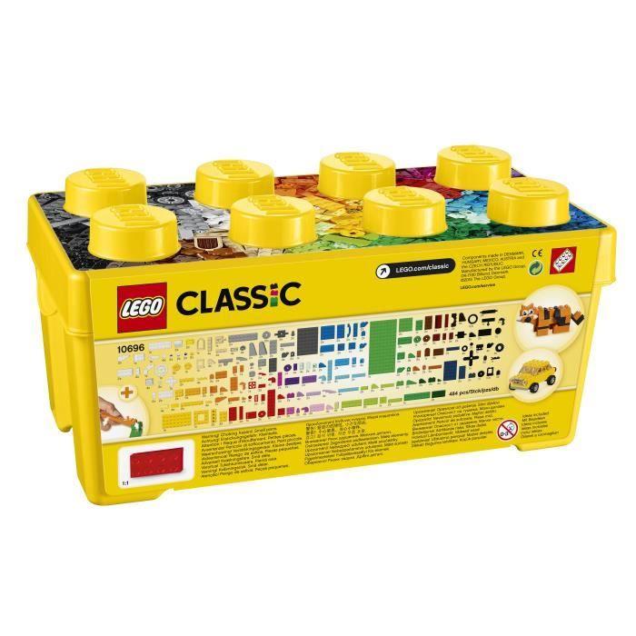 LEGO® Classic 10696 La boîte de briques créatives, Rangement facile des jouets, Cadeau de fan LEGO Masters