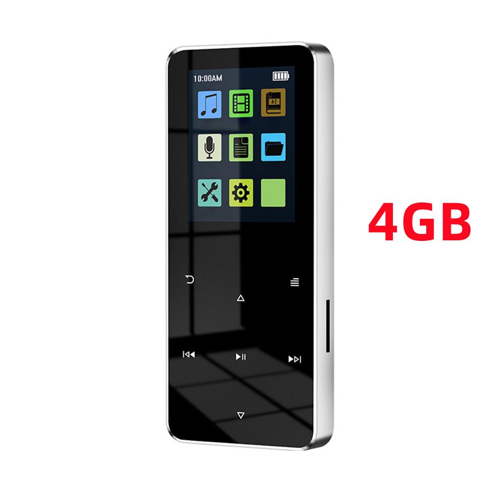 Mp3/mp4-плеер со встроенным динамиком Bluetooth 5.0, сенсорная клавиша, FM-радио, воспроизведение видео, электронная книга, Hi-Fi, металлический мини-плеер Walkman, поддержка Tf-карты