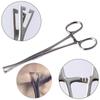 Body Jewelry Tool Stainless Steel Piercing Clamp Disposable Professional Tool Open Triangle Forceps