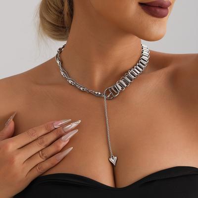 Аксессуары Премиум Merry Su Love Clavicle Chain Crystal Chain Light Luxury Splicing ожерелье для женщин