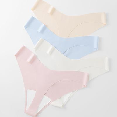 Женские спортивные стринги Ice Silk Yoga без следов, тонкий дизайн, низкая талия, промежность из чистого хлопка, антибактериальная промежность, без зажима для бедра, женские стринги