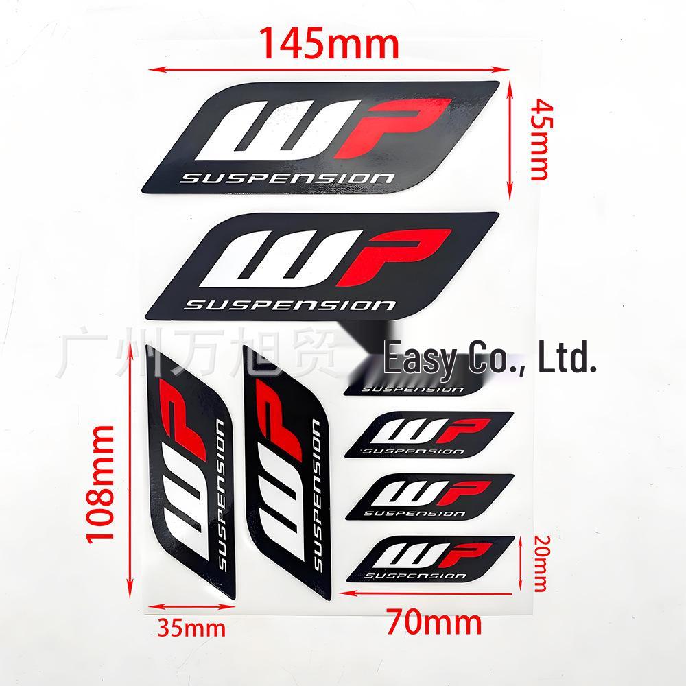 Наклейки WP Suspension на амортизаторы для мотоциклов и мопедов