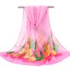 Sunscreen Shawl Female Summer Oversized Spring and Autumn Silk Scarf Gradient Beach Towel Seaside Scarf Female
