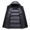 Unisex Winter Long Puffer Jacket For Men and Women 2023 New Thicken Warm 90% White Duck Down Coat Winter Hooded Parkas