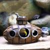 Aquarium Fish Tank Decorations Landscape Submarine Wreck Ship Vintage Resin Design Boat Aquarium Accessories Home Decorations