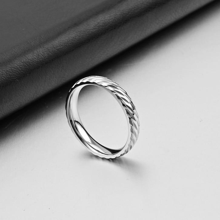 Высококачественная нержавеющая сталь 4 мм золотого цвета обручальные кольца узор пара продвижение ювелирные изделия