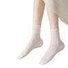 Women's Breathable Summer Slouch Socks: Thin, Long, Mid-Calf, White or Black Ice Socks