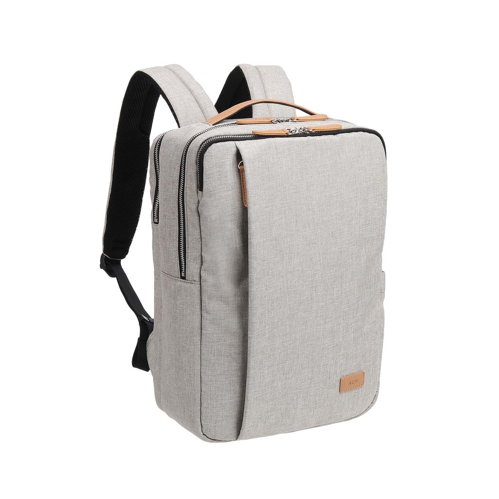 Рюкзак ACE Business Backpack вместительный и совместимый с рюкзаком для хранения ПК формата A4, который теряет форму во время поездок на работу или в школу светло-серый