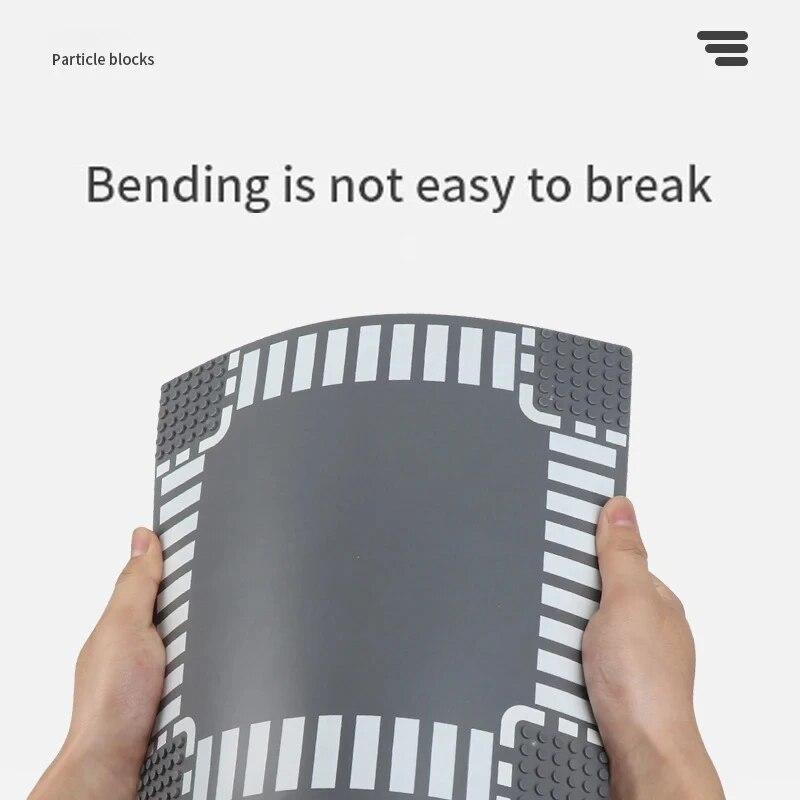 32X32 Классический дорожный строительный блок Базовая пластина Вид на город Дорожные фигурки Дорожные строительные игрушки Кирпичи 32 точки Пластиковые базовые пластины