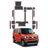SHAOHAO Резиновый коврик для кармана двери Suzuki Hustler 2-го поколения MR52S MR92S Коврик для кармана двери Hustler MR52S MR92S Модель Внутренний резиновый коврик Простая установка Грязь