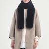 Lara Faux Fur Long Scarf Navy Lalaf247