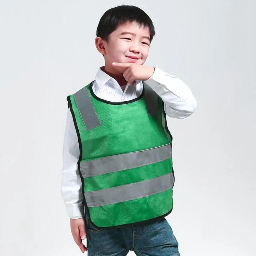 Breathable Reflective Vest Comfortable Traffic Waistcoat Casual Kids Safety Vest Outdoor