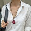 SHIXIN 4 цвета Модное Винно-красный Черный Акриловый Длинный Подвесной Ожерелье для Женщин Винтажная Кожаная Веревочная Цепочка Цепочка для Свитера Украшение