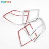 For Dodge Journey JC Fiat Freemont 2012-  Chrome Car Rear Tail Light Lamp Cover Trim Taillight Frame Trims Accessories