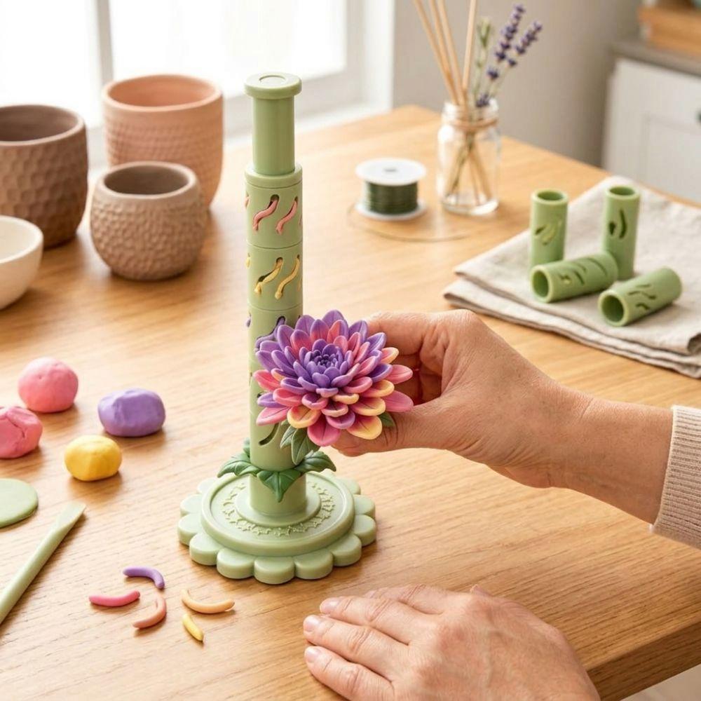 9 Shaping Sleeves Modular Clay Bloom Maker Handmade Clay Bloom Shaping Sleeves Party Craft