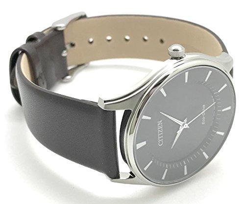 Мужские тонкие солнечные часы Citizen Eco-Drive с ремешком из натуральной кожи. Дополнительный внутренний номер модели BJ6480-51E/DBR.