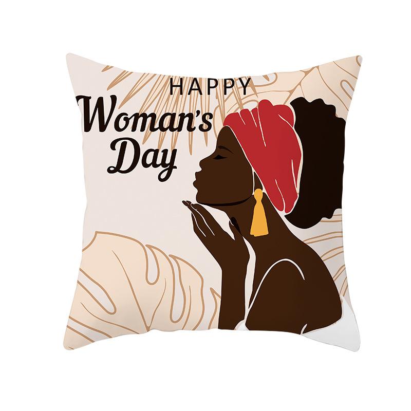 Скандинавская Абстрактная Женская Персиковая Кожа Бархатная Наволочка с Принтом Домашняя Мода Прикроватный Диван Офис Наволочка