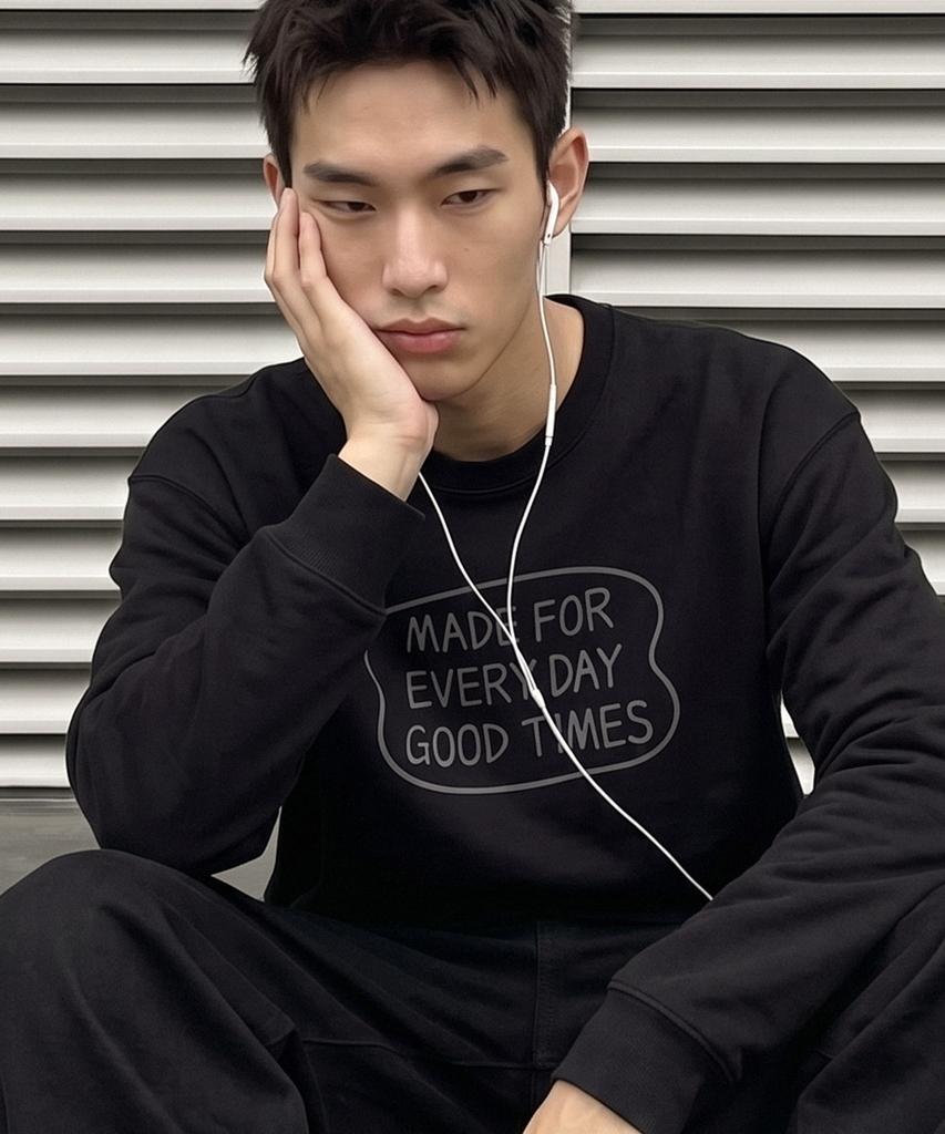TENBLADE Премиум двусторонняя/с флисовой подкладкой Хорошее время 4-цветная надпись Унисекс толстовка