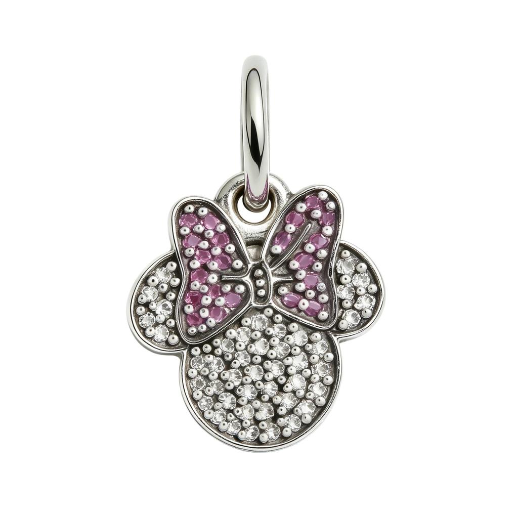 New 925 Silve Minnie Mickey Castle Charms Beads Dangle For Bracelet Necklace keychain Woman Jewelry Gifts