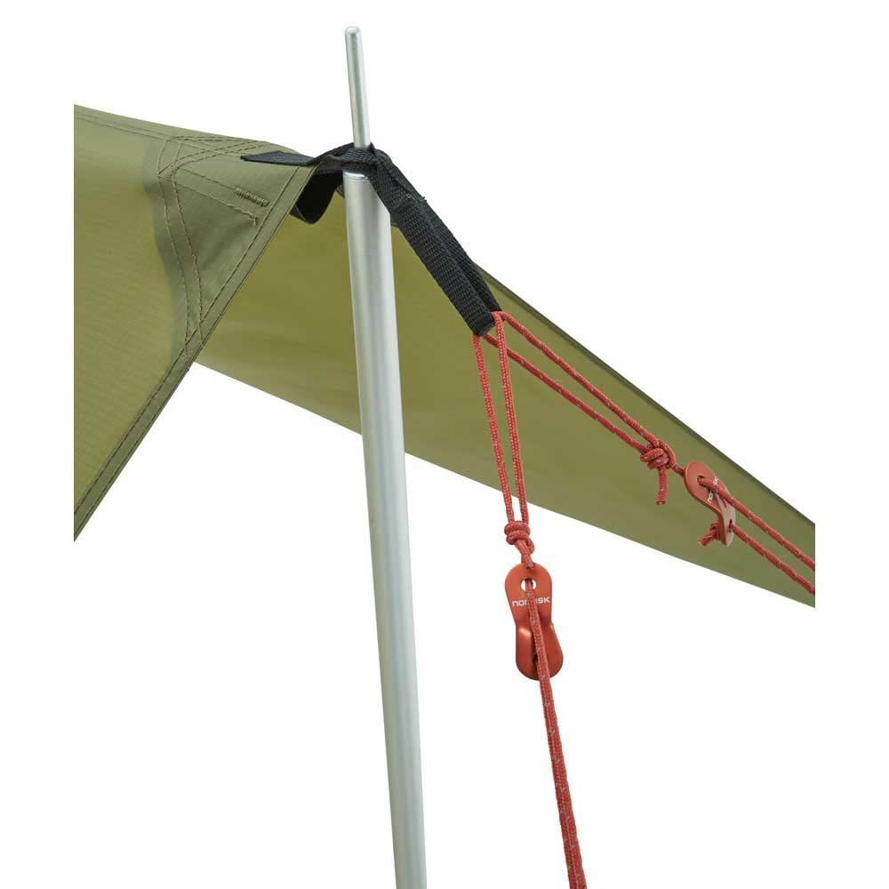 NORDISK VOSS 20 PU Dark Outdoor Camping 127021 Japanese Tarp, Olive, Tarp, (Official Product)