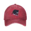 Black and White Tuxedo kitten Baseball Cap Hat Baseball Cap Snap Back Hat Hat Unisex Luxury F Sun Hats For Women Unisexs