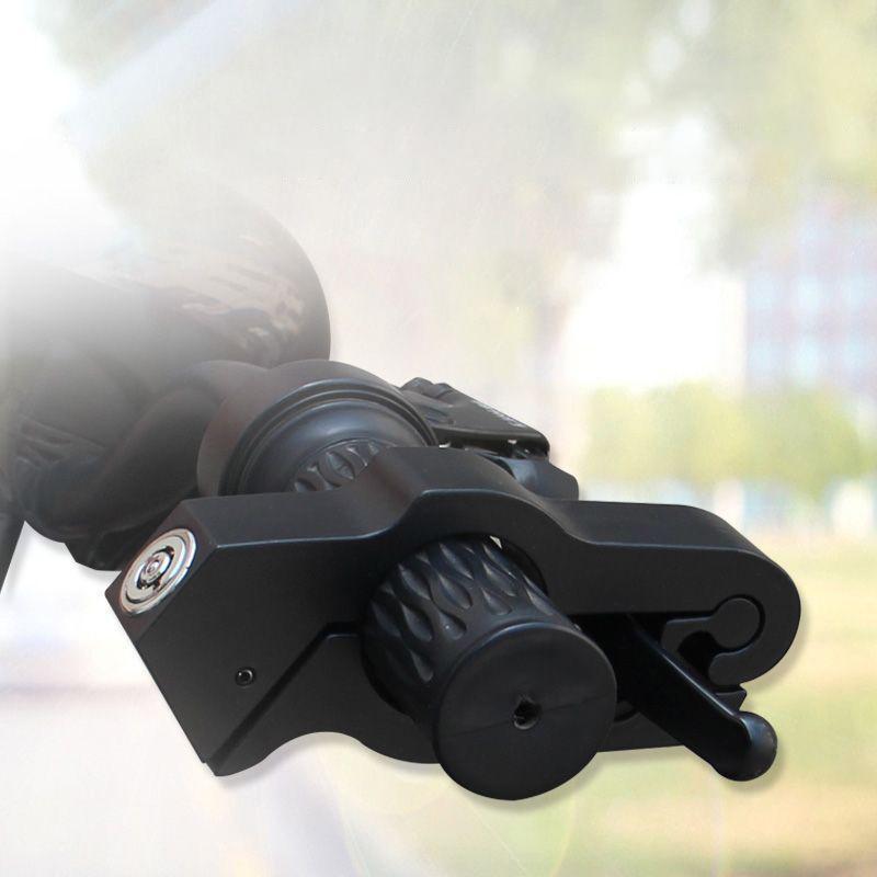 1Pc Motorcycle Handlebar Lock Handlebar Brake Handle Solid Lock Imitating Steal Lock Pull Rod Atv Dirt Street Bikes Anti Theft