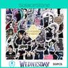50 шт. Водонепроницаемые наклейки с Аддой Венсдей для украшения чемодана