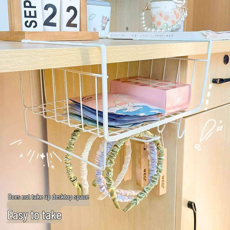 Настенная полка для хранения кухонных принадлежностей: Многоярусная подвесная корзина с держателем для бумажных полотенец и пищевой пленки.