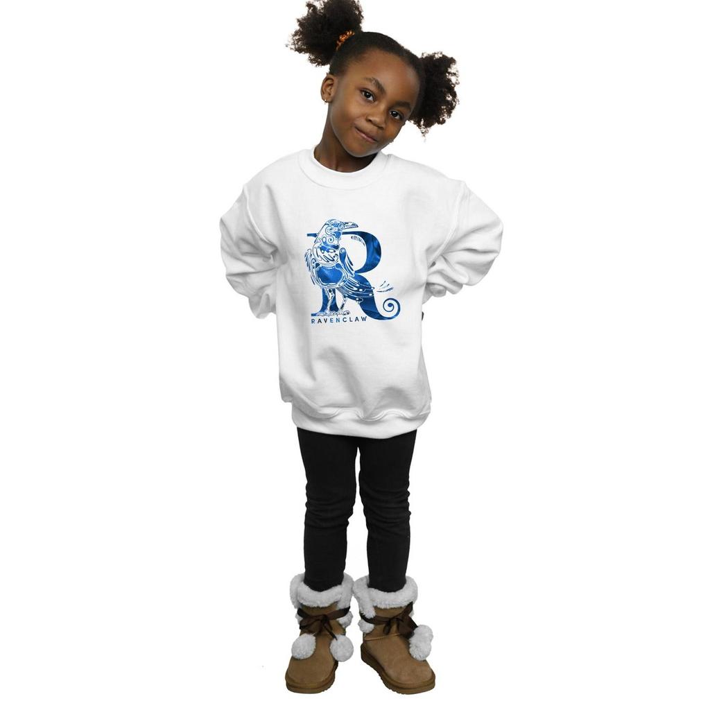 HARRY POTTER Girls Ravenclaw Raven Sweatshirt
