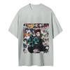 Demon Slayer Japanese Anime Classic Characters Sports Casual Short-sleeved Comfortable Popular Top Autumn and Winter Innerwear