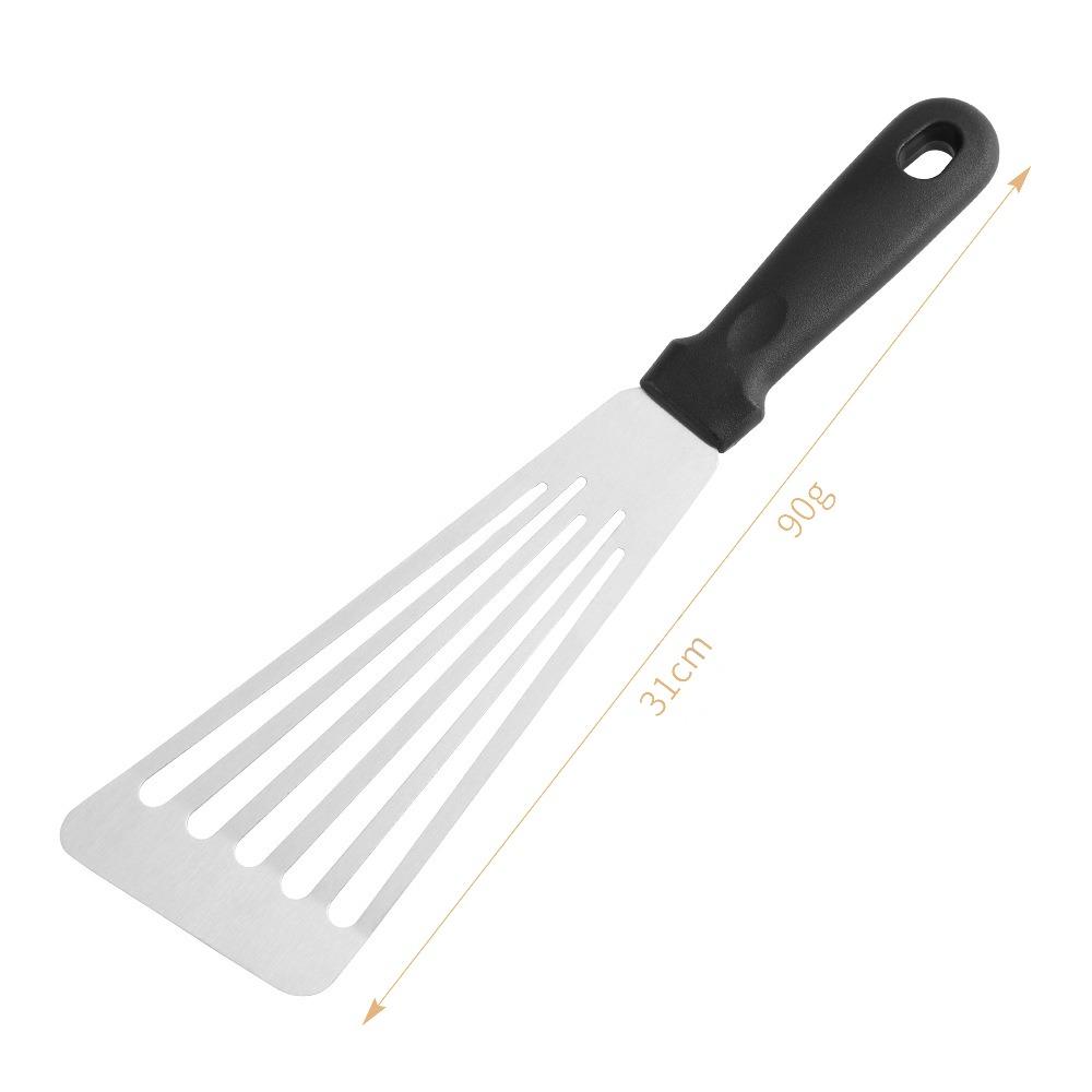Stainless Steel Teppanyaki Scraper Non-Stick Cooking Spatula Steak Fried Shovel Outdoor BBQ