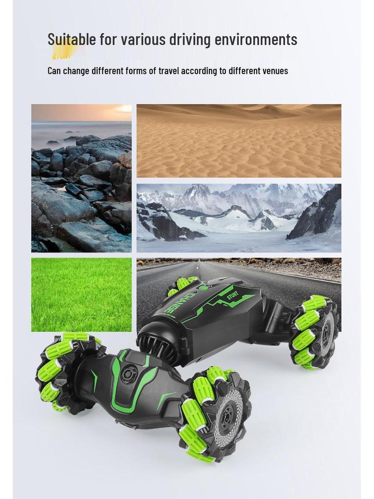 Gesture-Controlled Stunt Light Spray Off-Road Remote Car - Kids' Electric Climbing Toy