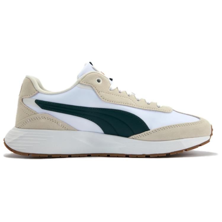 Puma Runtamed Series Wind Удобные Мягкие Низкие Кроссовки для Повседневной Носки Унисекс Белые 404412-02
