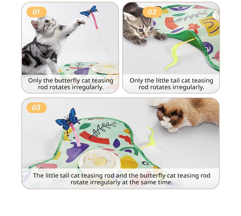 Smart Cat Toys Thermal Sensing Should Start Automatically Electric Cat Hunting Game Cover Rotation Self Fun Relieving Boredom