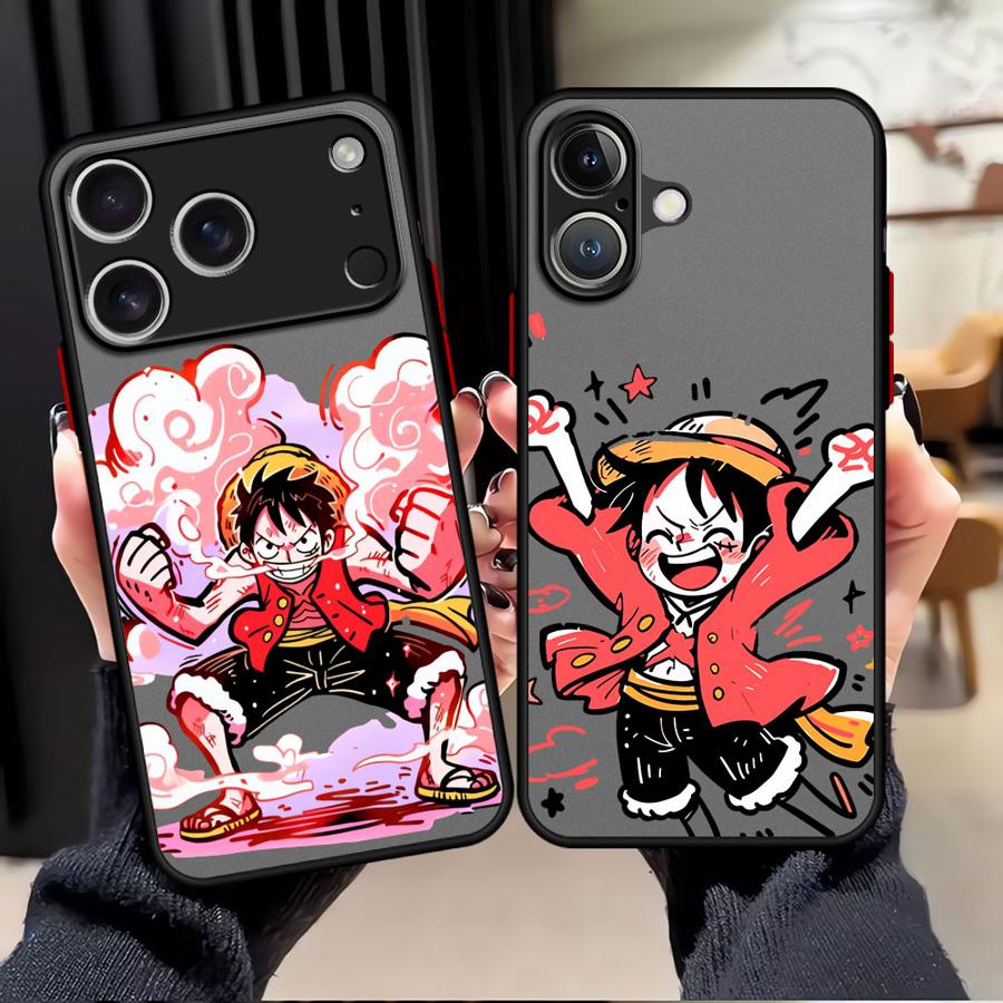 Чехол задняя крышка для телефона Funda для iPhone 17 Pro Max 14 11 16 Plus 12 15 13 Mini 7 8 SE XS XR Air Мультяшный O-One Pieces