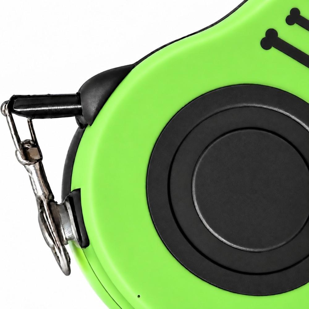 5M ABS Shell Pet Walking Leash Multi Colors Cat Leash Smooth Retraction Bone Shape Leash Park Walk