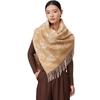 Shanghai Story Women's 100% Pure Wool Jacquard Tassel Shawl