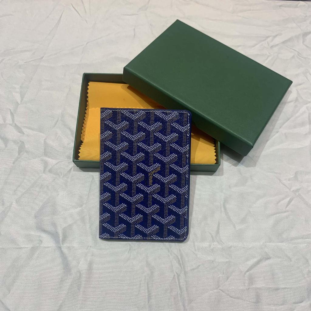 Dogtooth Print Goya Passport Holder & Coin Purse - Stylish & Versatile Wallet