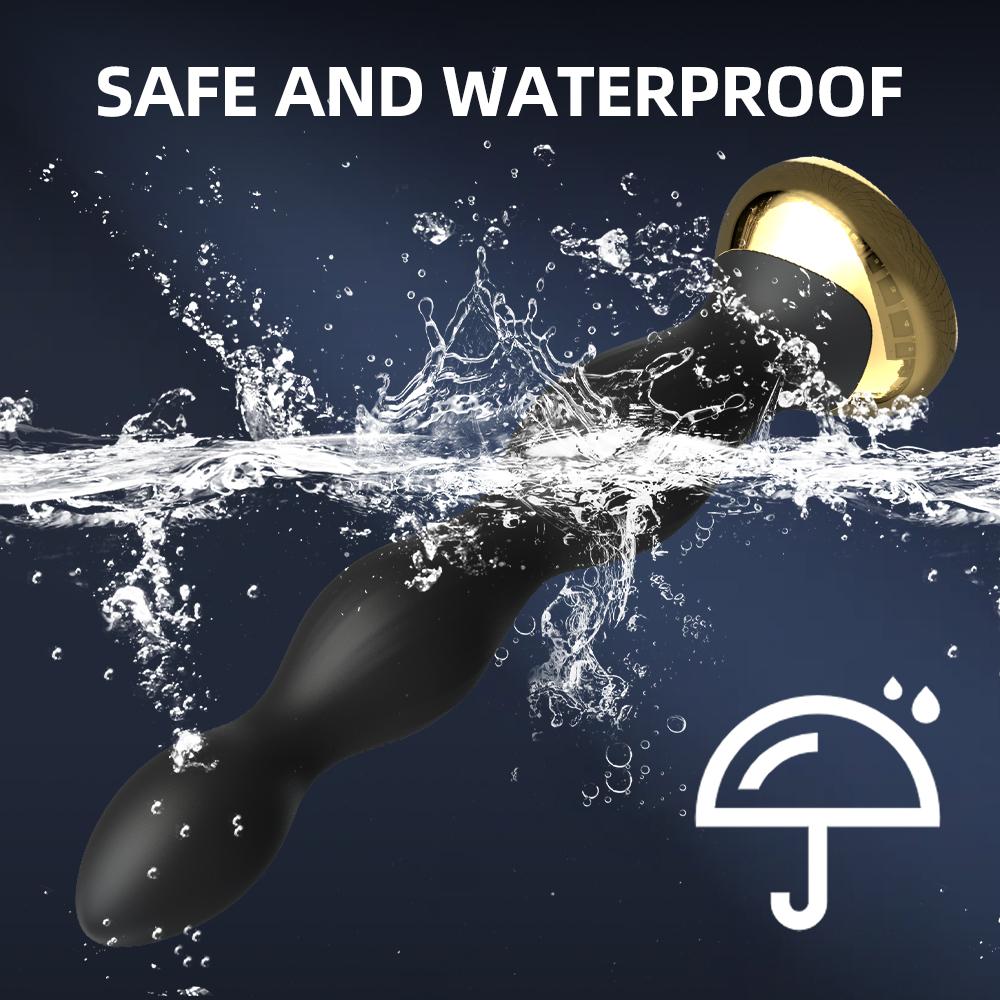 Электрошокер Анальный вибратор Пульт Дистанционного Управления Вибрирующие Бусины Анальные Пробки Для Мужчин Массажер Простаты Женская Мастурбация Секс Игрушки