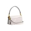 Coach Tabby 20 Embossed Classic Monogram Flap Logo Lock Hardware Patent Leather Handbag Small Women handbag White CM556-B4HA