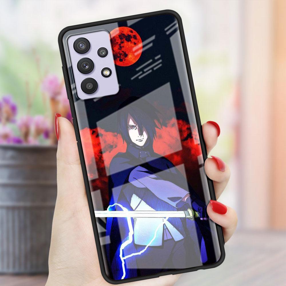 Стеклянный чехол с рисунком аниме для Samsung Galaxy A52 A71 A50 A51 A70 A21s A31 A72 A10 A12 A30 A22 5G, чехол для телефона